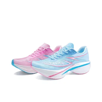 IRUNSVAN Low Top Running Shoes Unisex Blue Pink Mismatched