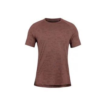 Lululemon Textured Train No-Stink Zinc™ Fabric T-Shirt Men's Camouflage Smoky Yellow Jade Graphite Gray