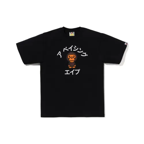 A BATHING APE Baby Milo College Tee