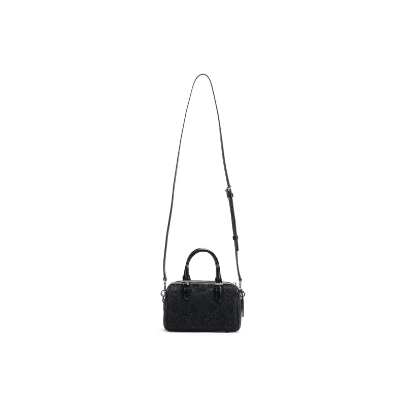 TORY BURCH T Monogram Cotton Shoulder Bag Crossbody Bag Handbag Women's Black-2