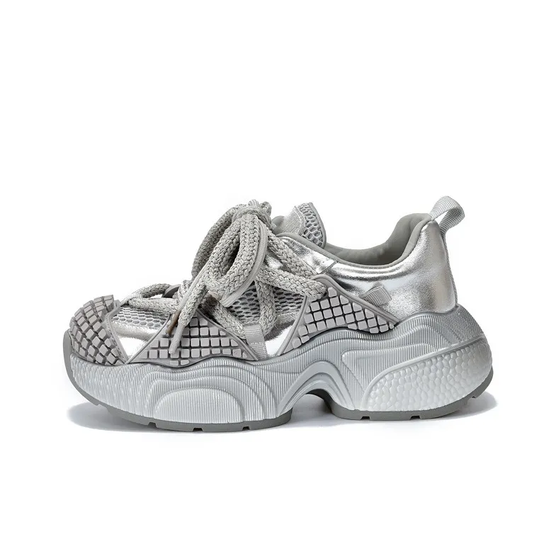 VAEL Cushioned Slip Resistant Abrasion Resistant Low Top Chunky Sneakers Women's-5
