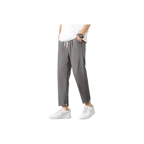 Tonlion Casual Pants Unisex Gray
