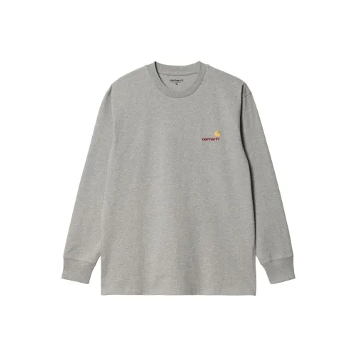 Carhartt WIP American Script Long Sleeve T LLR T LLR Men's Gray