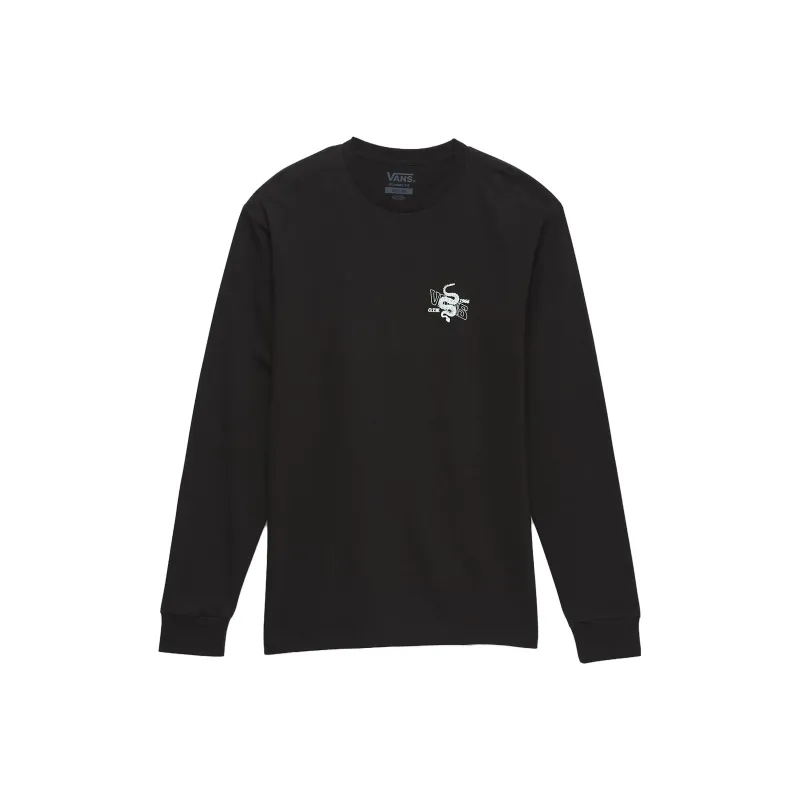 Vans Distorted Snake Long Sleeve T-Shirt T-Shirt Unisex Black-0