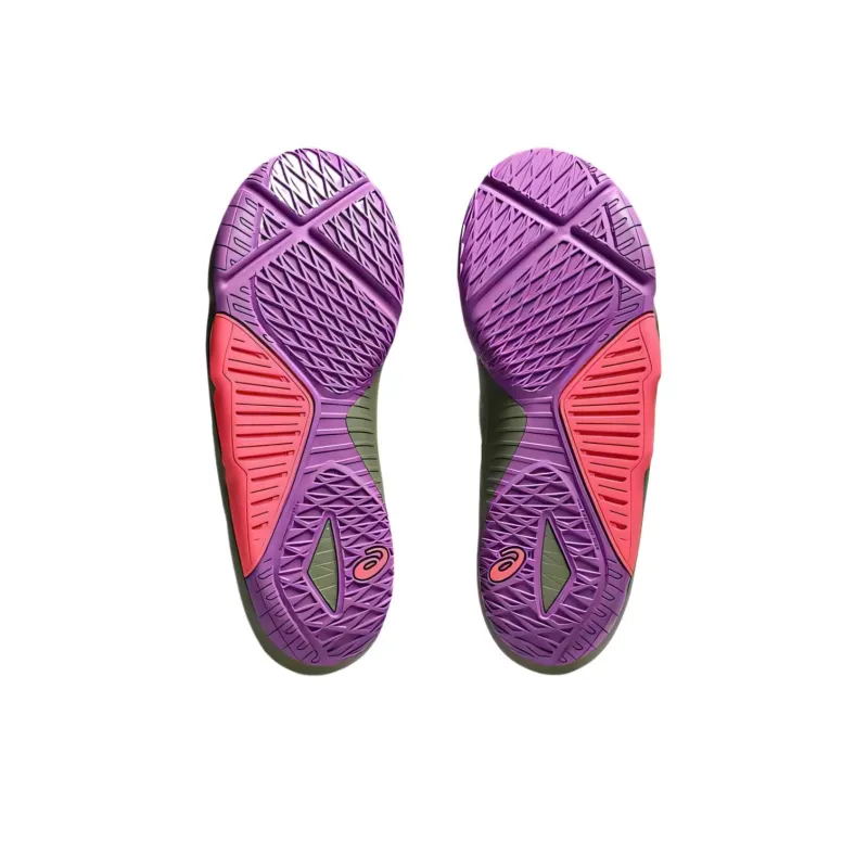 Asics Unpre Ars 2 Cushioning, Slip Resistant, And Abrasion Resistant Low Top Basketball Shoes Men's Green Pink-4