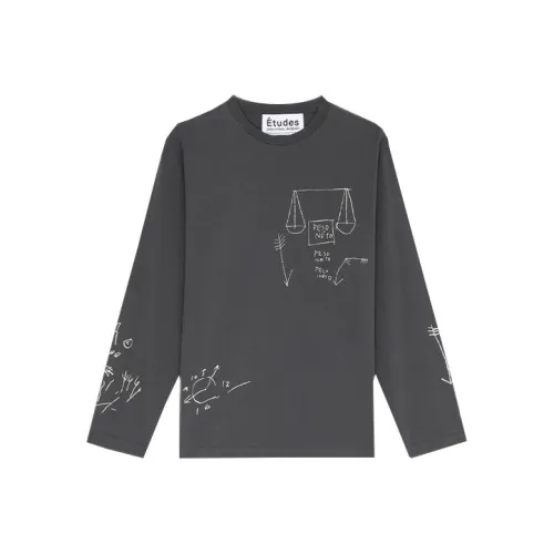 Études T-Shirts Men Gray