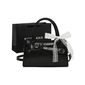 PINK·LAND PU Shoulder Bag Crossbody Bag Handbags Women's Black/Coffee/Pink/White