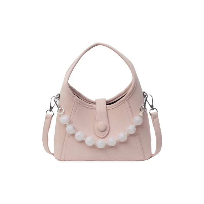 Yalu PU Shoulder Bag, Crossbody Bag, Handbag Women's Black/Ecru/Pink/Silver-15