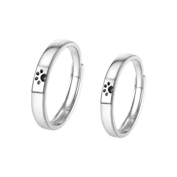 Hi There S999 Fine Silver Rings Unisex