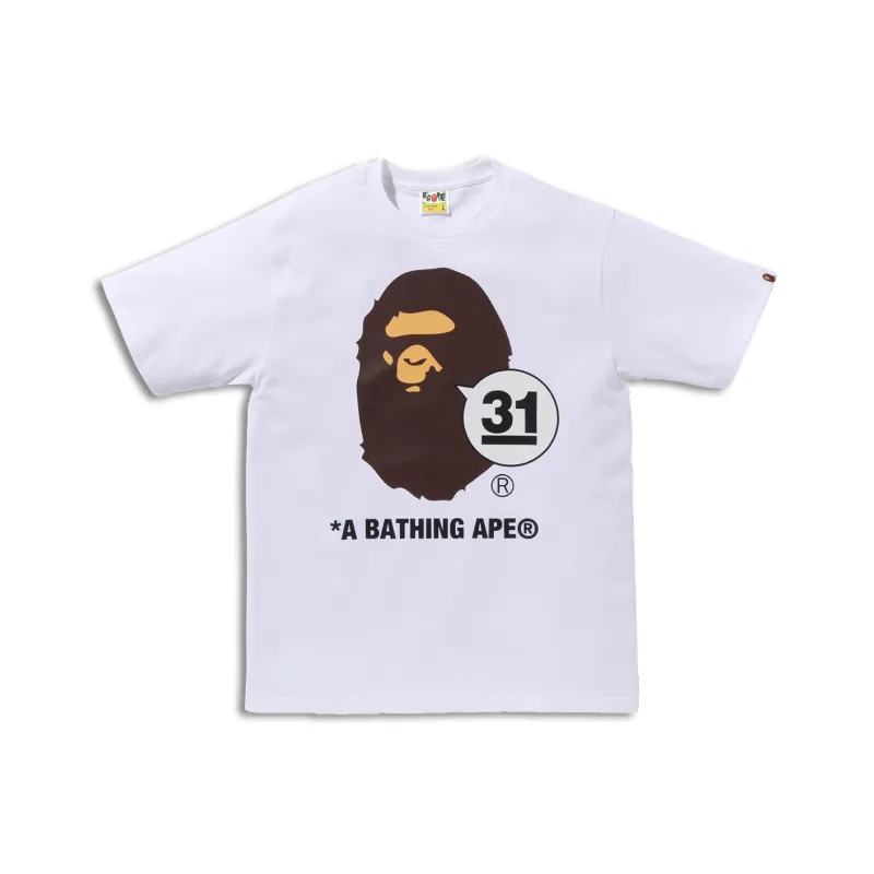 Bape A BATHING APE 31st Anniversary Ape Head Tee-1