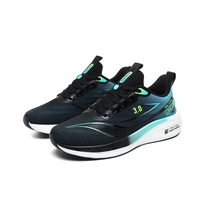 PALATIAL Carbon Running Shoes Men Low Top White Blue, Light Gray Orange, Black Green-9