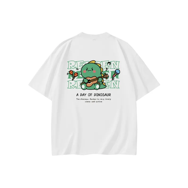 RENBEN Drop Shoulder Sleeve T Shirt Unisex-0