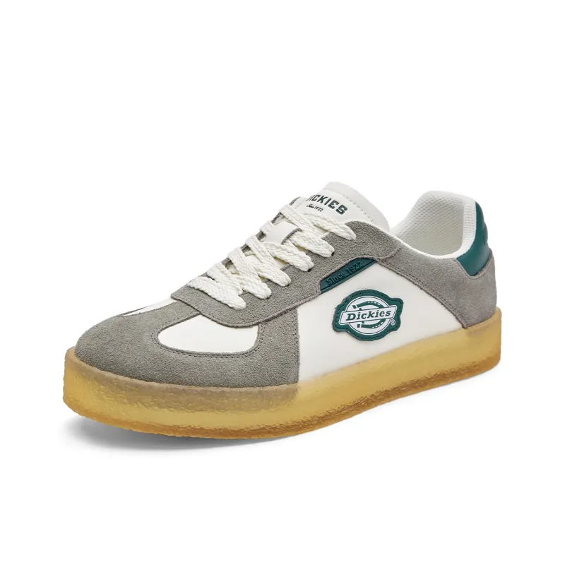 Dickies Wear resistant And Lightweight Low Top Skateboard Shoes Men's White Gray-1