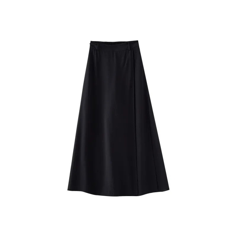OUNIXUE Summer Casual Pants Loose Fit Women's Black-1