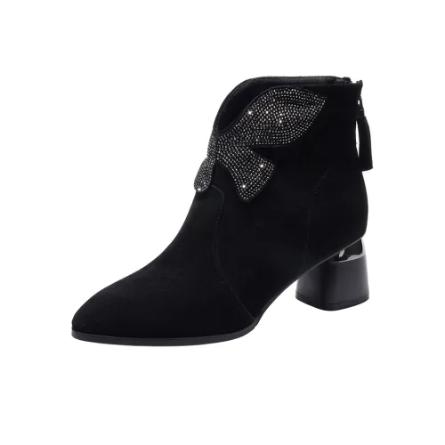 Devanro Ankle Boots 6.0cm Women's Black