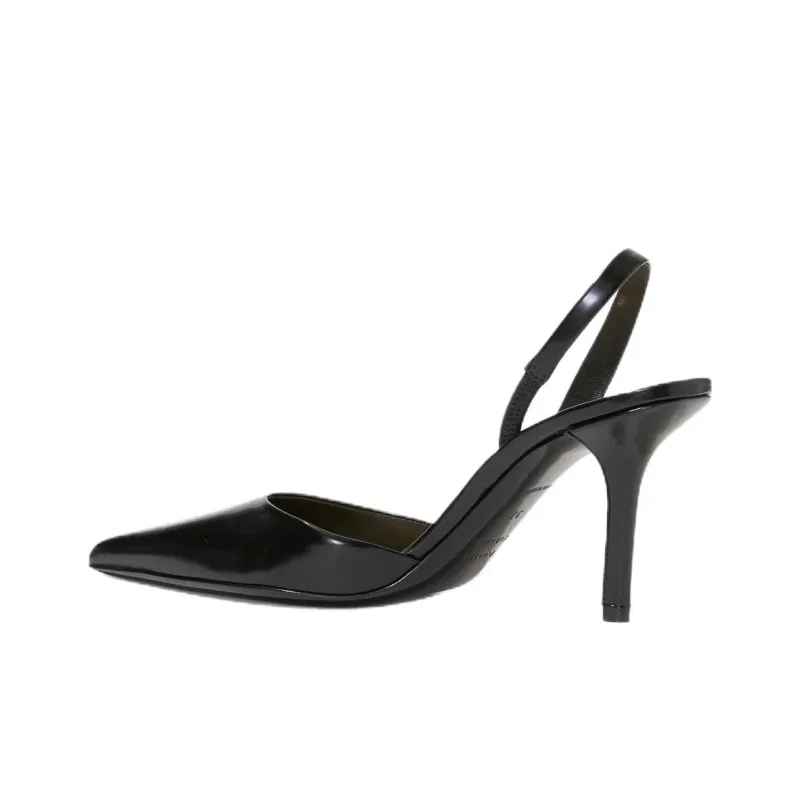 PROENZA SCHOULER Slash Spazzolato Slim Heel High Heels 8.5cm Women's Black-3