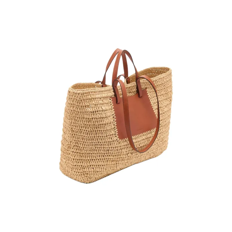 Ulla Johnson Raffia Tote Bag, Shopping Bag, Shoulder Bag, Handbag Tubas Women's Beige-2