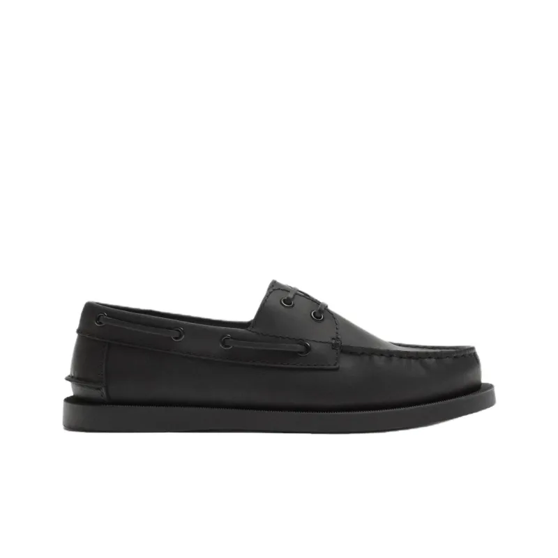 ZARA Boat Shoes Men Black-1