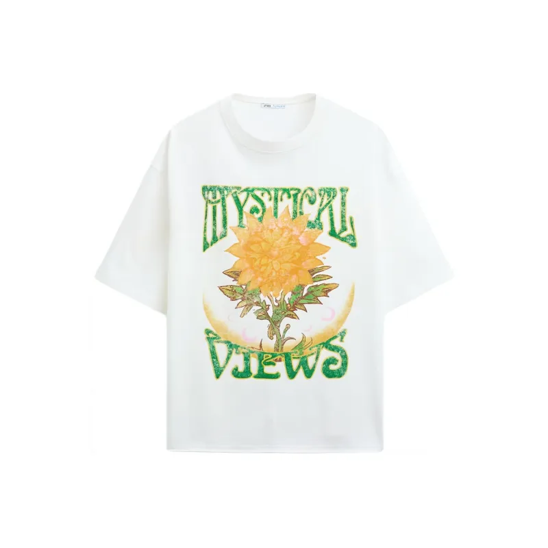 ZARA T-Shirts Men White-0