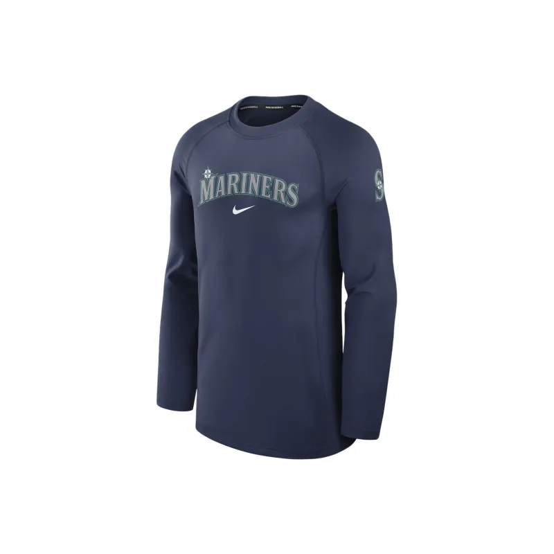 Nike Seattle Mariners Authentic Collection Game Time Men's Nike Dri FIT Mlb Long Sleeve T Shirt-0