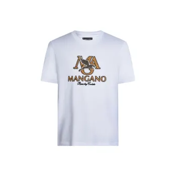MANGANO Leopard Series T Shirts Men White