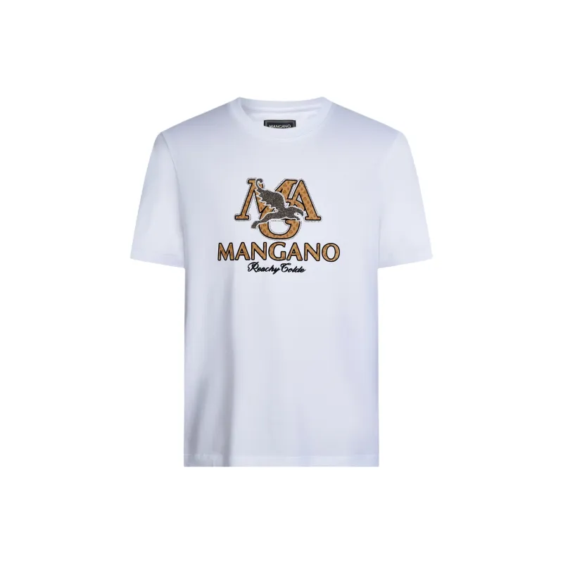 MANGANO Leopard Series T Shirts Men White-0