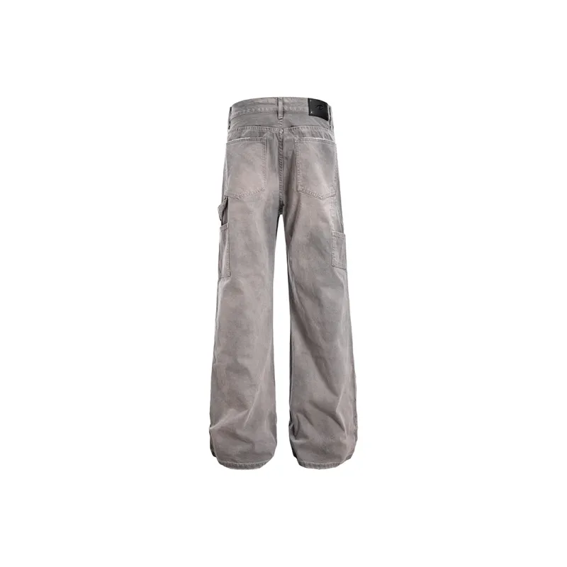 CATSSTAC Casual Pants Unisex Gray-1