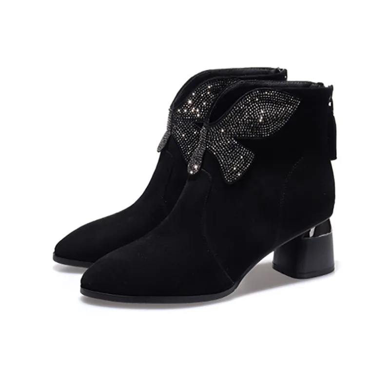Devanro Ankle Boots 6.0cm Women's Black-2