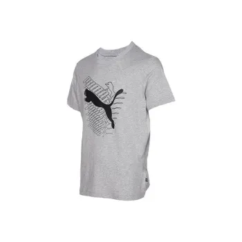 PUMA SS24 Set in Sleeve T Shirt Men's Gray