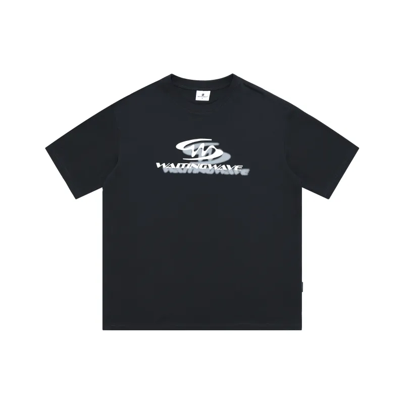 WAITINGWAVE Drop Shoulder Sleeve T Shirt Unisex-0