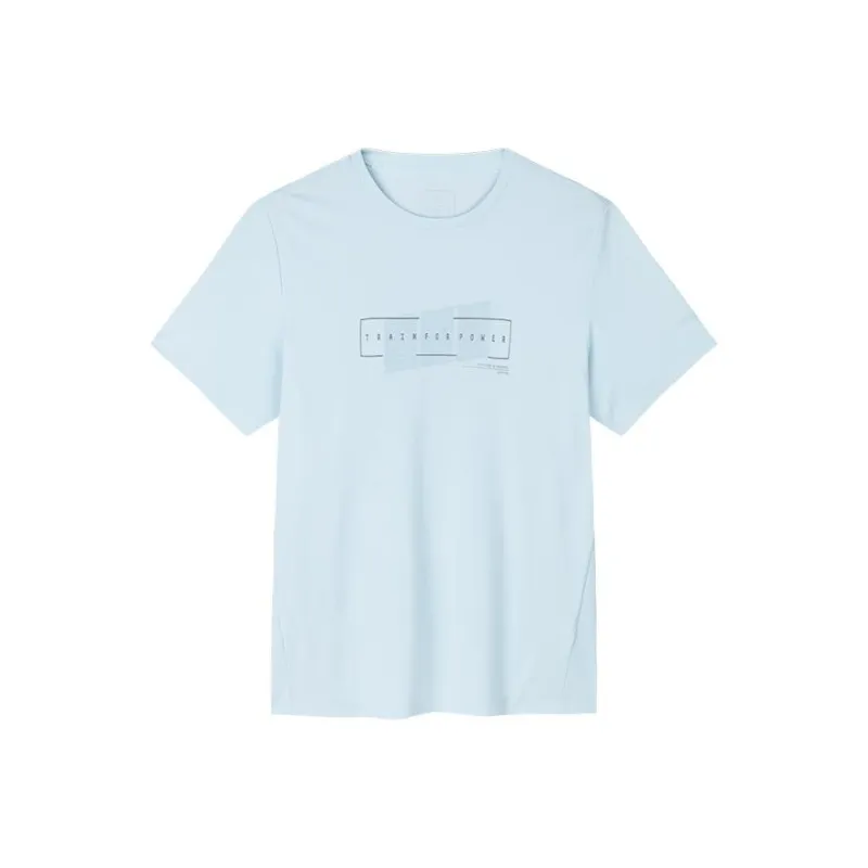 Anta Comprehensive Training Collection Sports Lifestyle Collection T-Shirt Men's Light Glow Blue-0