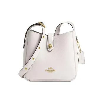 COACH Hadley Leather Shoulder Bag, Crossbody Bag Mini Women's White