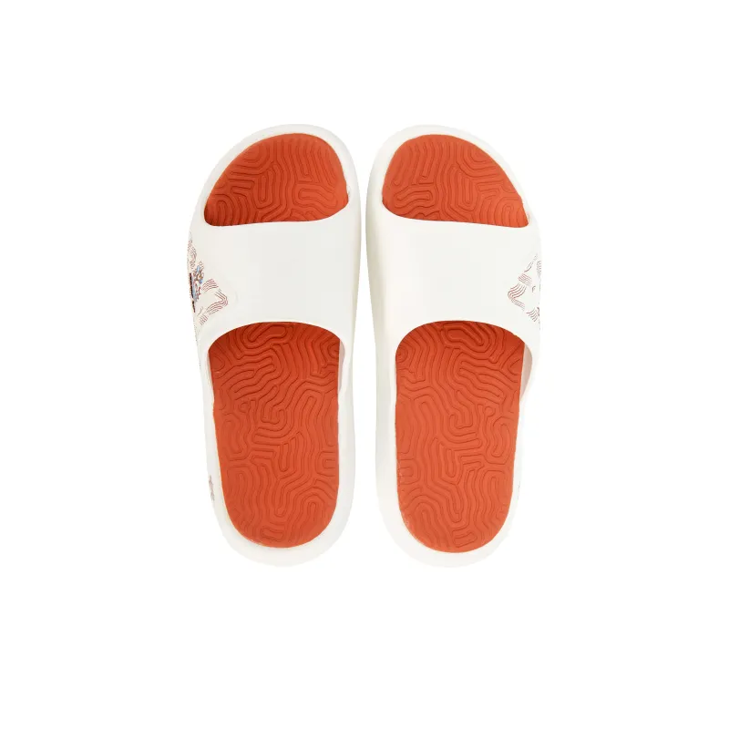 PEAK State Pole Guochuang Slippers Slip Resistant Odor Resistant Abrasion Resistant Slide Slippers Men's White Red-5