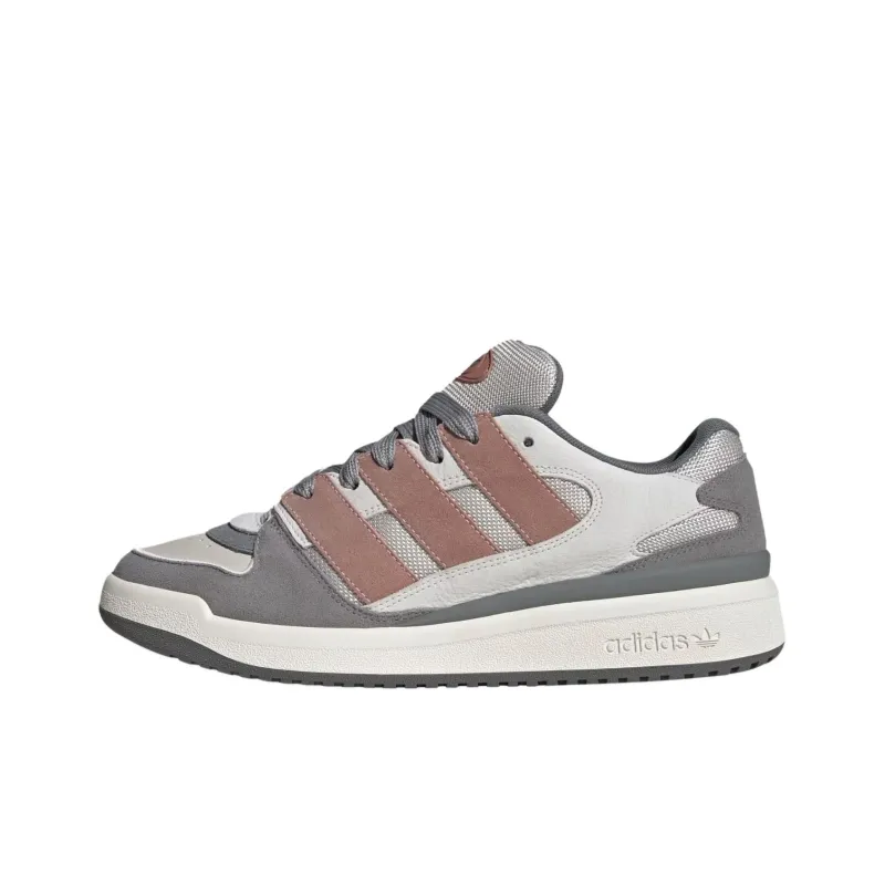 Adidas Originals FORUM Anti Slip Wear Resistant Low Top Vintage Basketball Shoes Unisex White-0