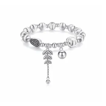 AITAO Foot Silver Bracelet 999 Fine Silver Women's