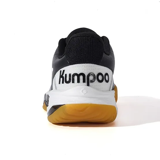 KUMPOO Cushioning Support Balance Low Top Badminton Shoes Unisex Black-2