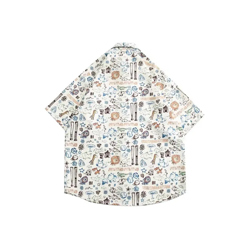MAURRGOOU Shirts Unisex White-1