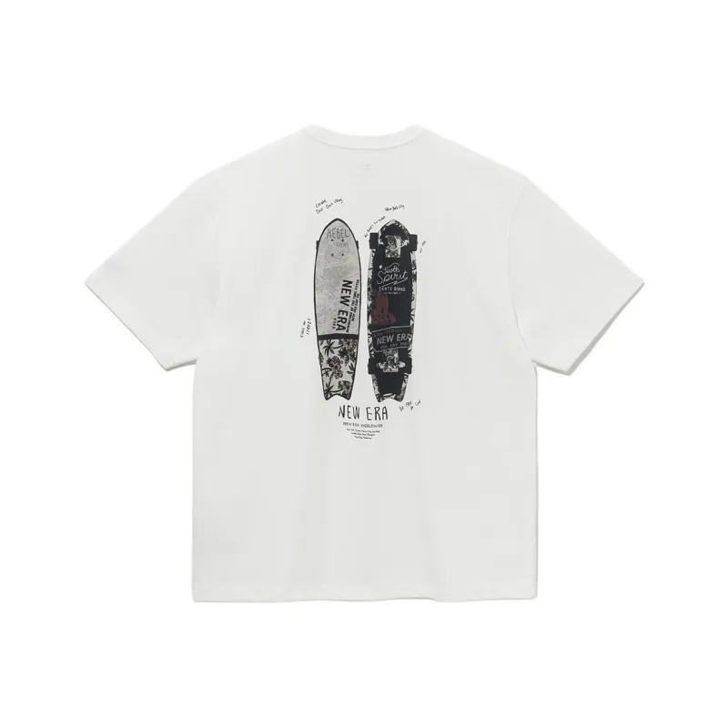 New Era T Shirt Unisex Gray White-0