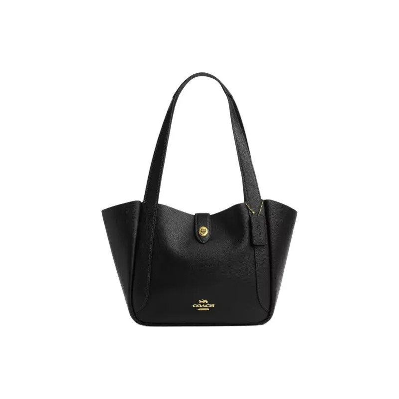 COACH Hadley Double Sided Leather Tote Bag, Shopping Bag, Handbag, Shoulder Bag Tubas Women's Black-0