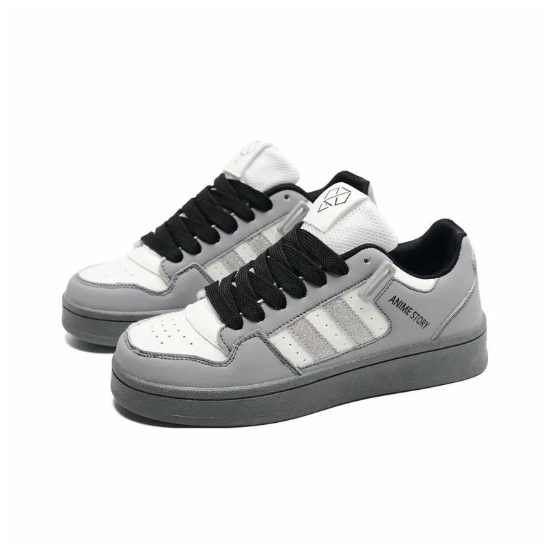 Circle Small Coverage Lightweight Breathable Height Increasing Low Top Skateboard Shoes Unisex-59