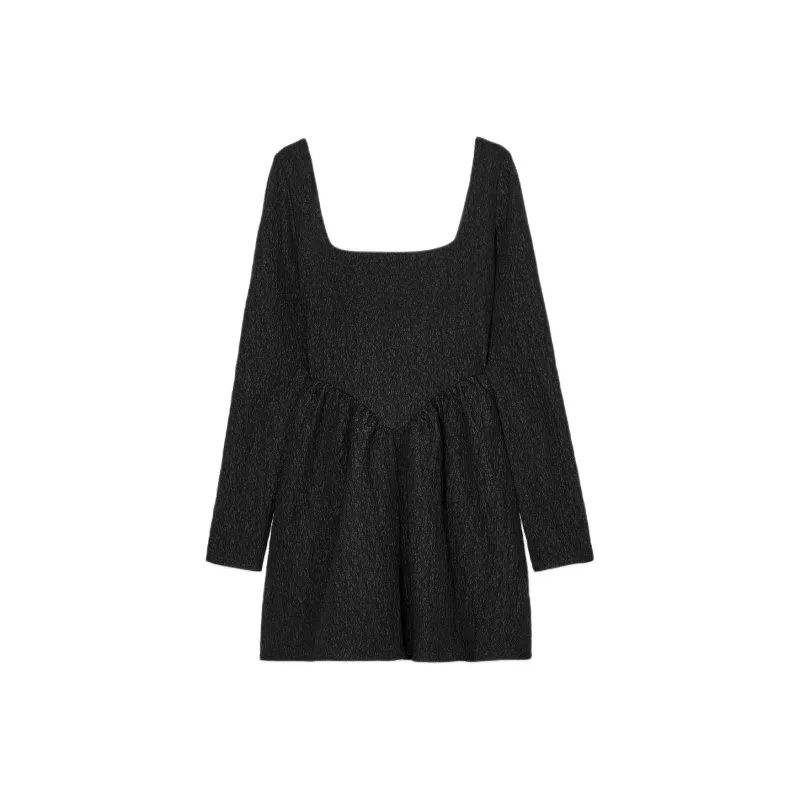 ZARA Long Sleeved Dresses Women's Black-1