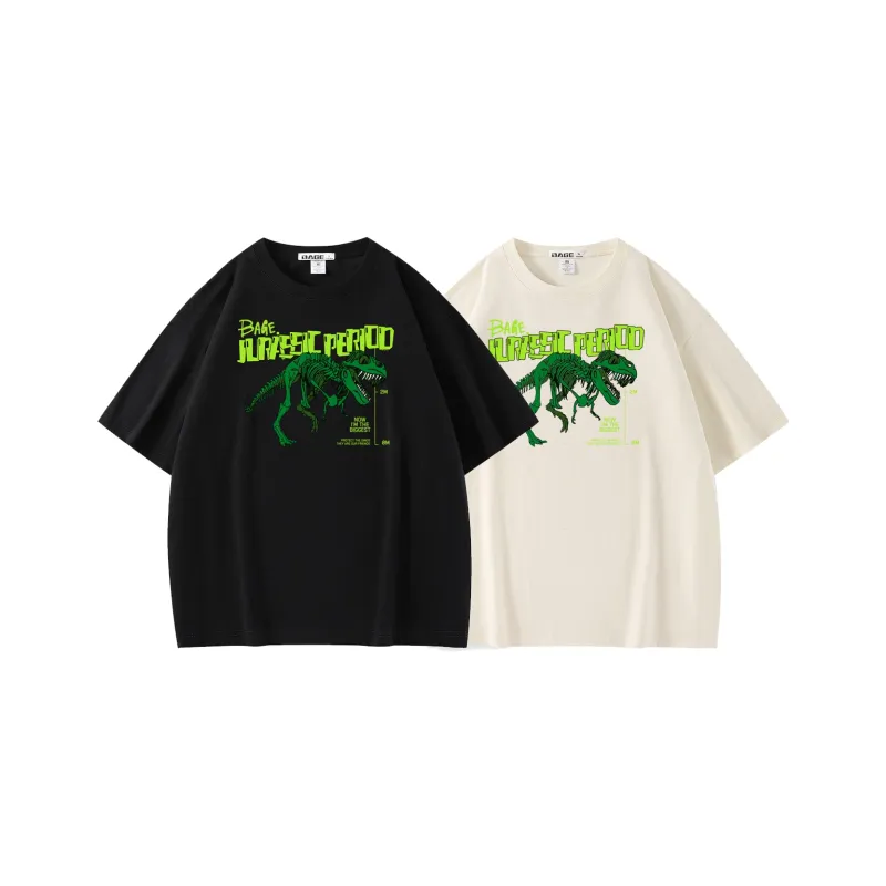 BAGE Drop Shoulder Sleeve T Shirt Unisex-22