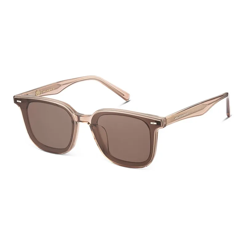 MUJOSH Plate Frame Square Driving Sunglasses For Sun Protection Unisex-6