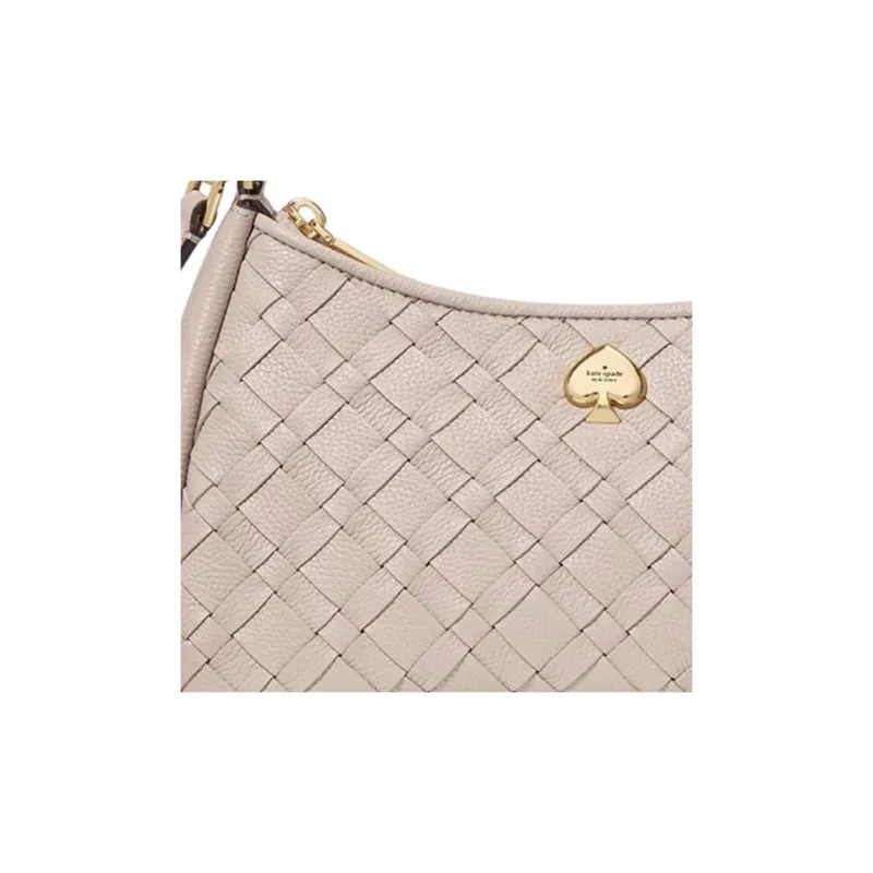 Kate Spade Cow Leather Crossbody Bag, Shoulder Bag Trumpets Women's Khaki-6