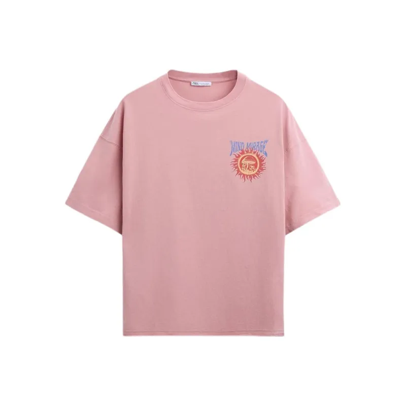 ZARA T-Shirt Men's Washable Pink-0