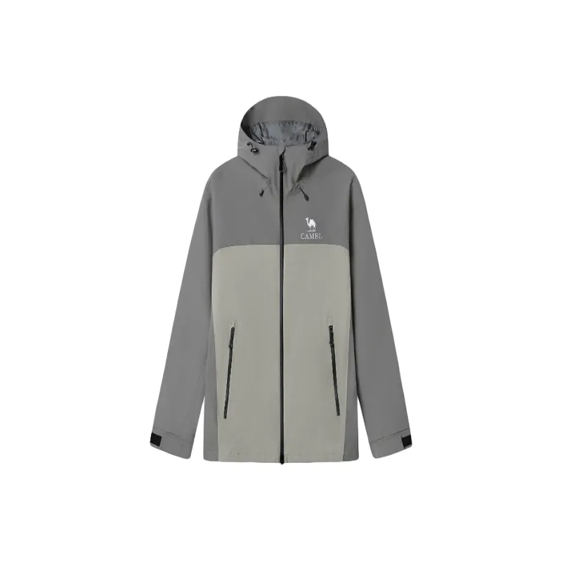 CAMEL Waterproof And Windproof Windbreaker Jacket Unisex Light Green-0