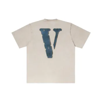 VLONE T Shirt Unisex Beige Blue