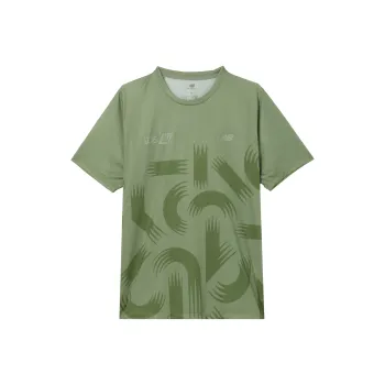 New Balance NB Athletics T Shirt Men's Dark Olive Stone