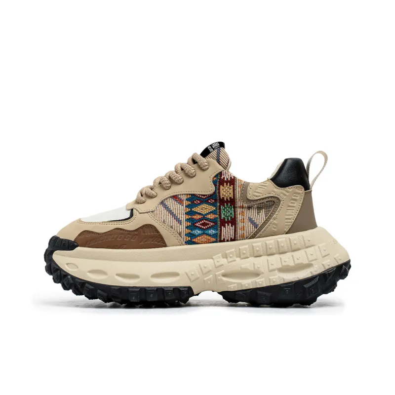 NANJIREN Abrasion Resistant, Breathable, Lightweight, Height Increasing Low Top Chunky Sneakers Men's-6