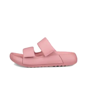 Ecco Comme Collection PU Polyurethane Abrasion Resistant Slide Slippers Women's Rose Red